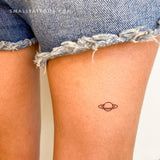Small Saturn Temporary Tattoo (Set of 3)