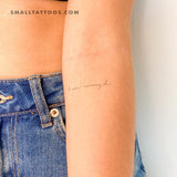 Handwritten Font I Am Enough Temporary Tattoo (Set of 3)