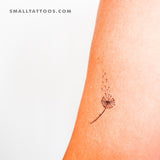 Dandelion Temporary Tattoo - Set of 3