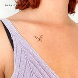 Small Witch's Knot Butterfly Temporary Tattoo (Set of 3)