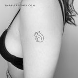 Squirrel Temporary Tattoo - Set of 3