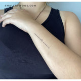 Memento Vivere Temporary Tattoo (Set of 3)