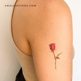 Garnet Rose Temporary Tattoo by Mini Lau (Set of 3)