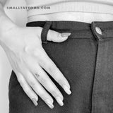 S Uppercase Serif Letter Temporary Tattoo (Set of 3)