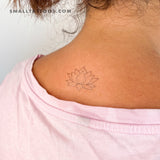 Ornamental Lotus Flower Temporary Tattoo (Set of 3)