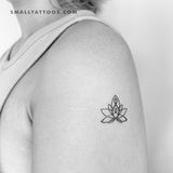 Motherhood Lotus Temporary Tattoo - Set of 3