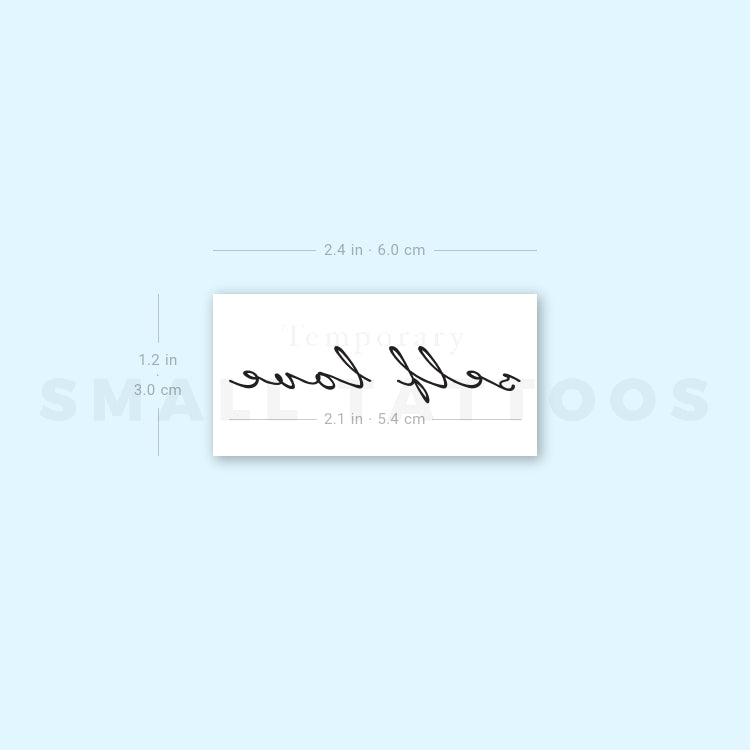 Self Love Temporary Tattoo (Set of 3)