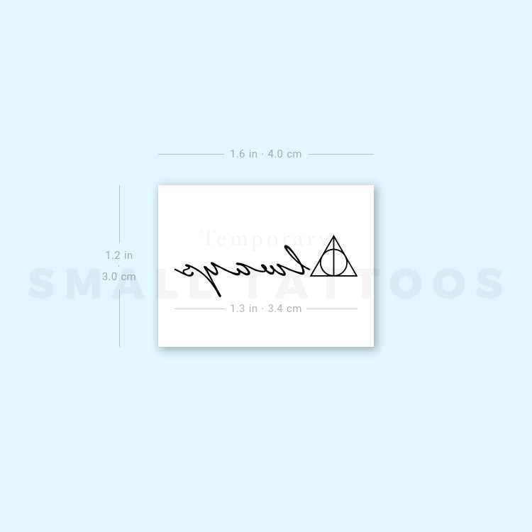Tatuaje temporal Always + Deathly Hallows (juego de 3)