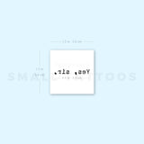 Yes, sir. Temporary Tattoo (Set of 3)