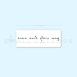 You Only Live Once Temporary Tattoo (Set of 3)