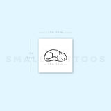 Sleepy Cat Temporary Tattoo (Set of 3)