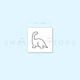 Diplodocus Dinosaur Temporary Tattoo (Set of 3)