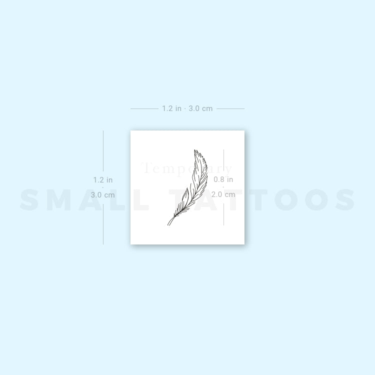 Little Feather Temporary Tattoo (Set of 3)