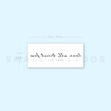 Love All Trust Few Temporary Tattoo (Set of 3)