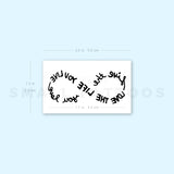 Live The Life You Love Infinity Temporary Tattoo (Set of 3)