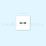Tiny Arrow Temporary Tattoo (Set of 3)