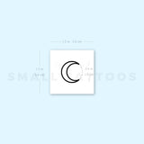 Crescent and Star Dots Temporary Tattoo (Set of 3)