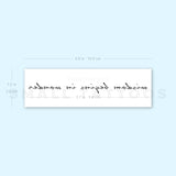 Wisdom Begins In Wonder Temporary Tattoo (Set of 3)