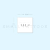 'Niebo' by Jakenowicz Temporary Tattoo - Set of 3