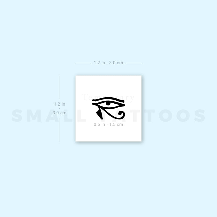 Small Eye of Ra Temporary Tattoo (Set of 3)