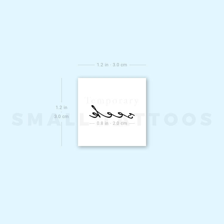 'Seek' Temporary Tattoo (Set of 3)