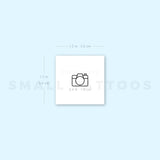 Minimalist Reflex Camera Temporary Tattoo (Set of 3)