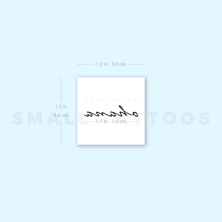 'Ohana' Temporary Tattoo (Set of 3)