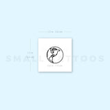 Small Planet Earth (America) Temporary Tattoo (Set of 3)