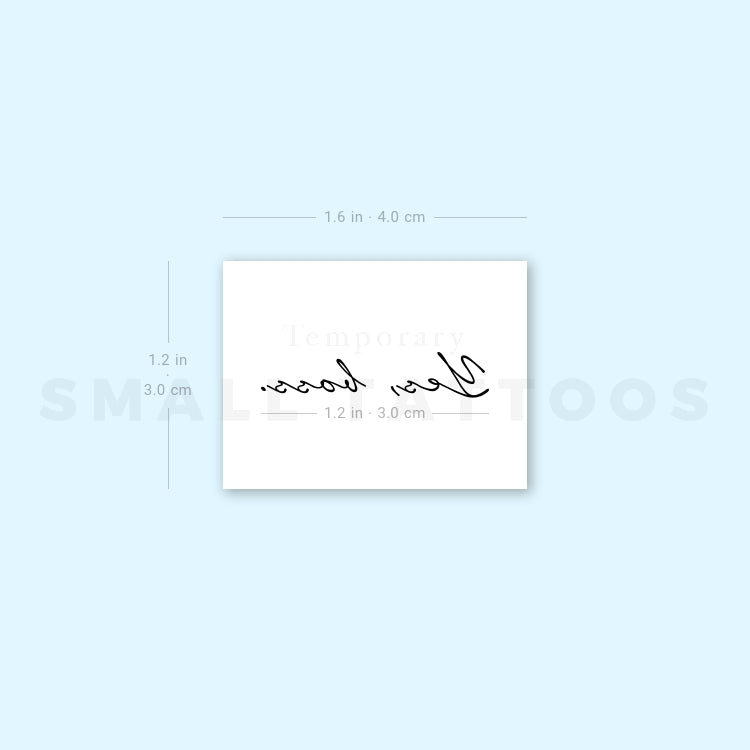 Yes, boss. Temporary Tattoo (Set of 3)