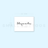'Strength' Temporary Tattoo (Set of 3)