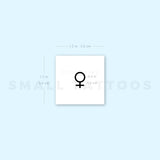 Venus Planetary Symbol Temporary Tattoo (Set of 3)