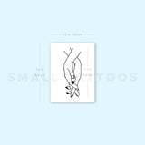 Holding Hands Temporary Tattoo (Set of 3)