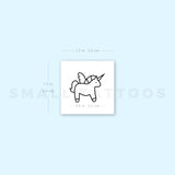 Minimalist Unicorn Temporary Tattoo (Set of 3)