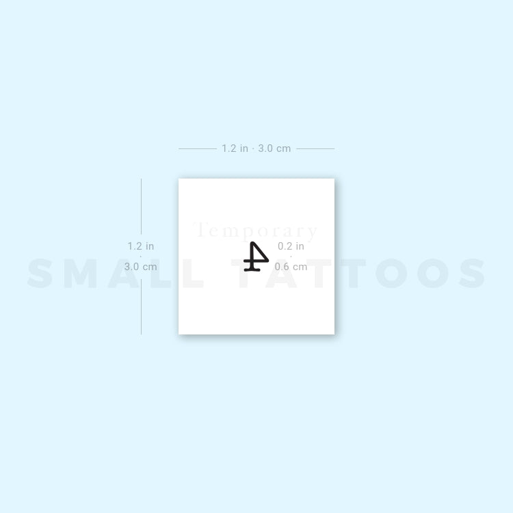 Number 4 Temporary Tattoo (Set of 3)