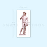 Michelangelo's David Temporary Tattoo (Set of 3)