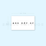 Typewriter To The Sea Temporary Tattoo (Set of 3)