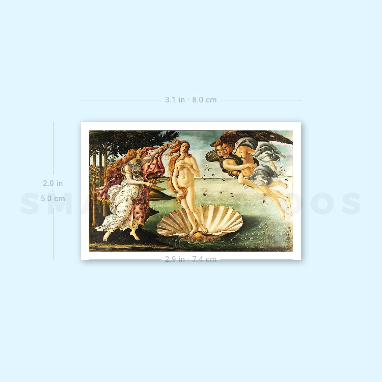 Tatuaje temporal del nacimiento de Venus (juego de 3)