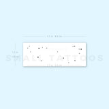 Minimalist Scorpius Constellation Temporary Tattoo (Set of 3)