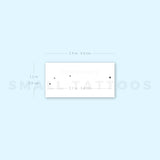 Minimalist Aries Constellation Temporary Tattoo (Set of 3)
