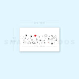 Galaxy Temporary Tattoo (Set of 3)