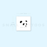 Panda Face Temporary Tattoo (Set of 3)