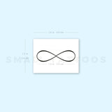 Infinity Symbol Temporary Tattoo (Set of 3)