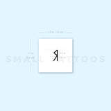 Raido Rune Temporary Tattoo (Set of 3)