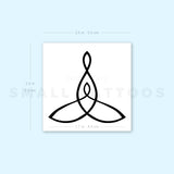 Mother And Child Symbol Temporary Tattoo (Set of 3)