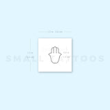 Minimalist Hamsa Temporary Tattoo (Set of 3)