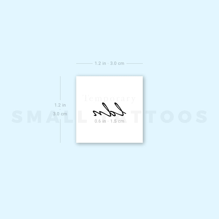 Handwritten LDN Temporary Tattoo (Set of 3)
