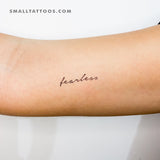 'Fearless' Temporary Tattoo (Set of 3)