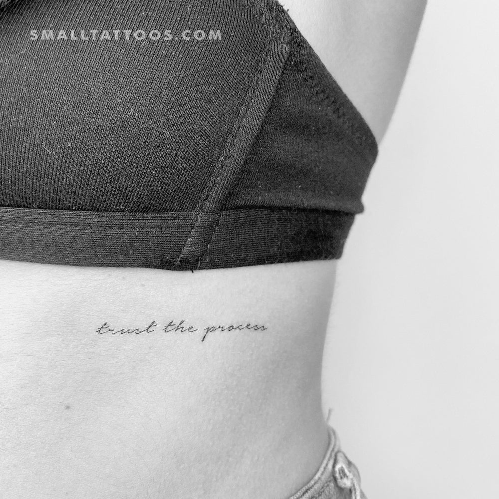 Tatuaje temporal "Confía en el proceso" (juego de 3)