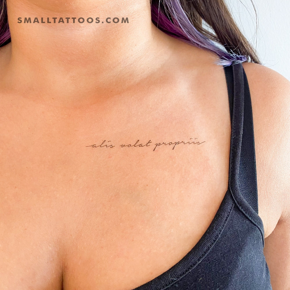 Alis Volat Propriis Temporary Tattoo (Set of 3)