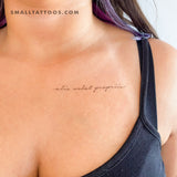Alis Volat Propriis Temporary Tattoo (Set of 3)